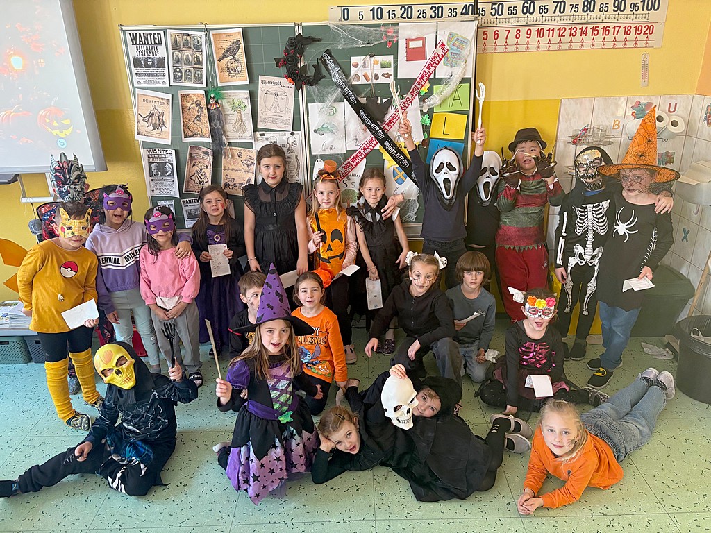 Halloweenský den na prvním stupni