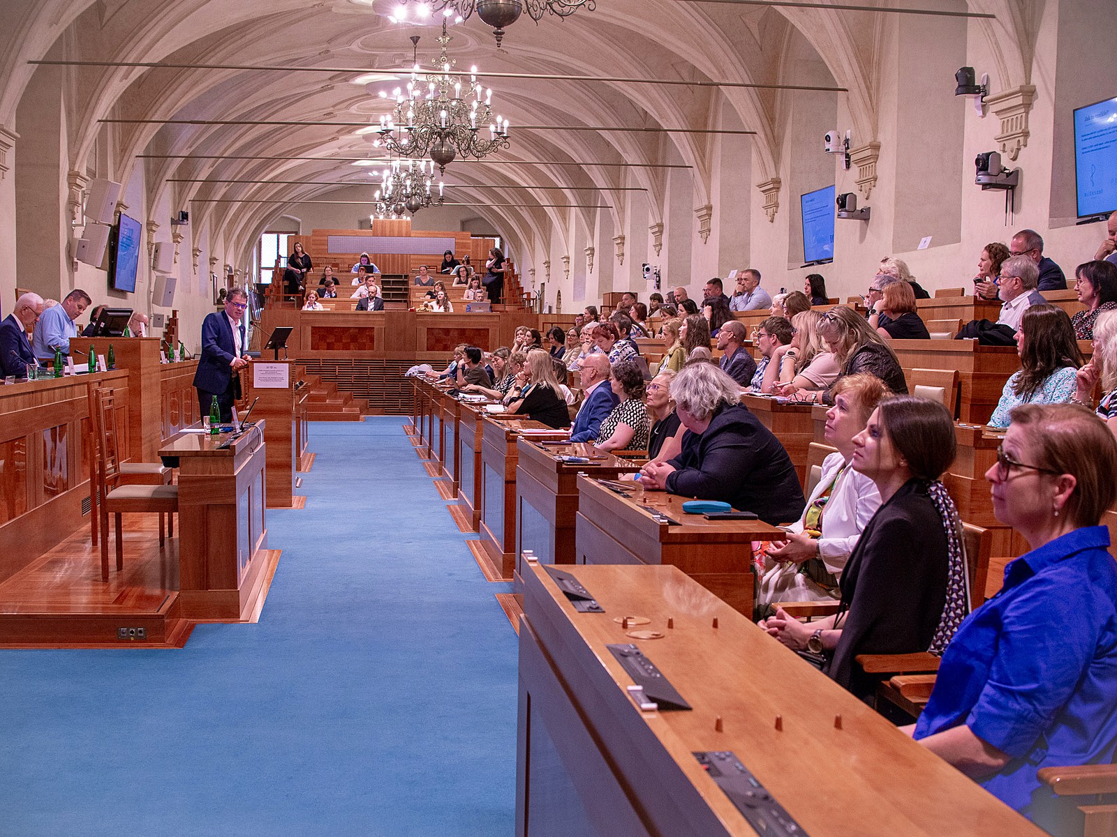 Pracovní návštěva učitele Bohuslava Sedláčka na půdě Senátu ČR