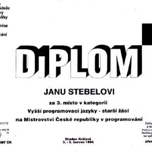 Celostátní kolo soutěže v programování 1994