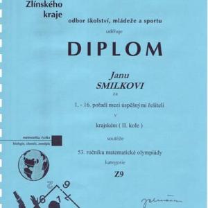 Krajské kolo matematické olympiády 2004