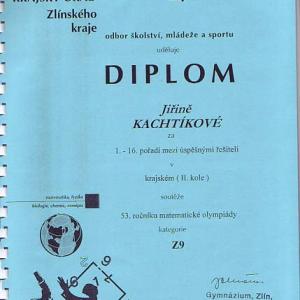 Krajské kolo matematické olympiády 2004