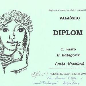 Regionální soutěž  dětských zpěváků 2005